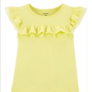Carter's Tulle-Trim Jersey Top